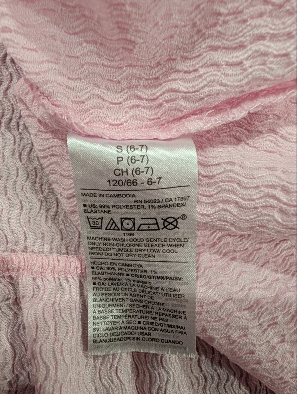 Old Navy Size 6-7 Light Pink Summer Dress Lightweight Ruffle Sleeve Small